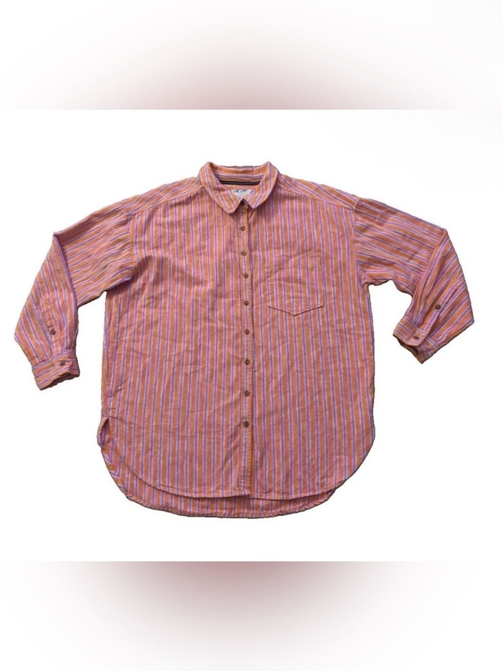 Pilcro Anthropologie Oxford Tunic Striped Button Down Size M - Picture 4 of 10
